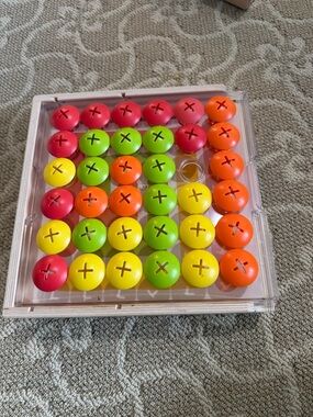LOVEVERY Colorful Peg Toy Board - Bright Multicolor Kids Sorting Game